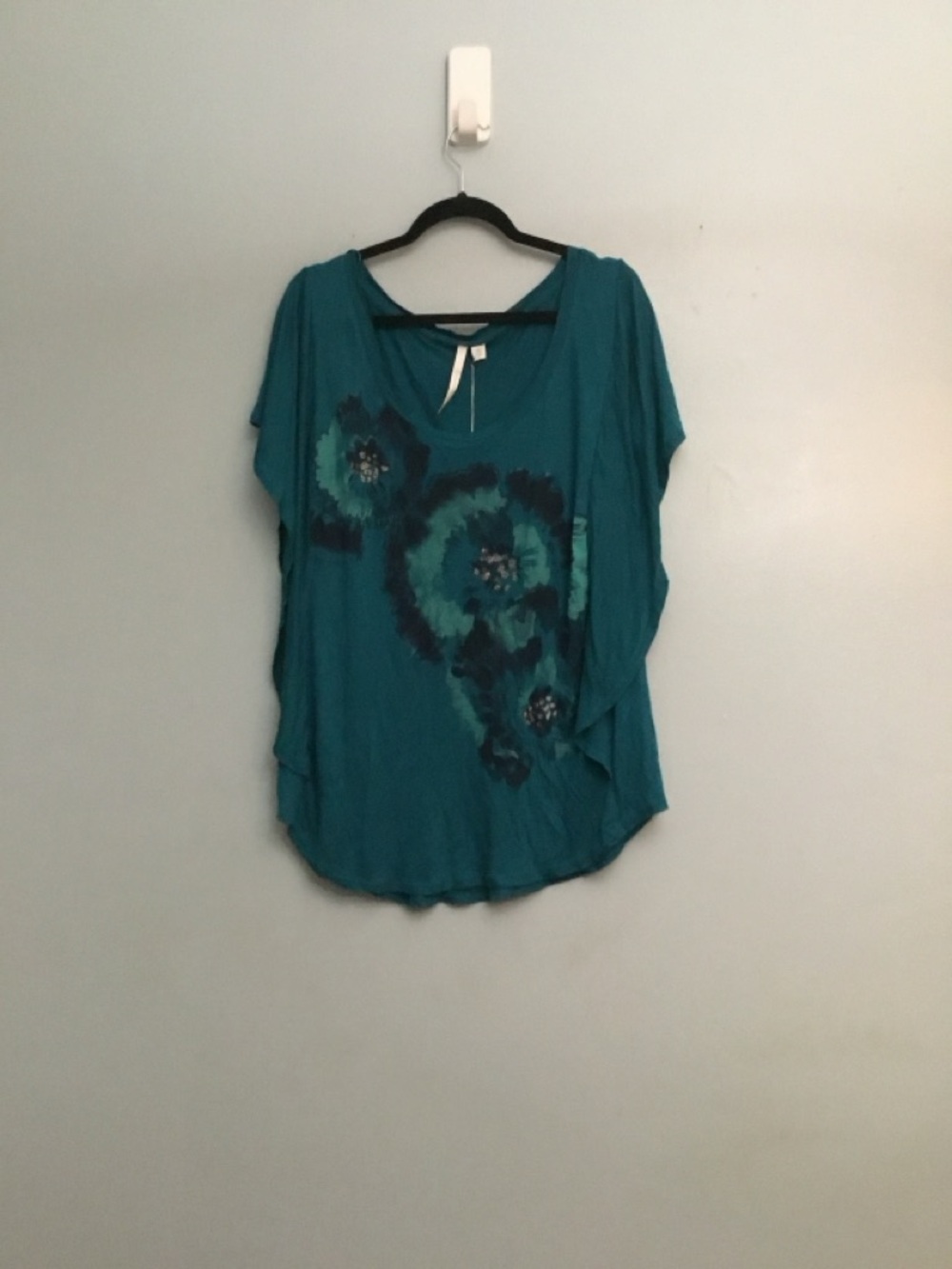 Lauren Conrad Floral Short-Sleeve Women’s Top size XL